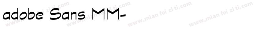 adobe Sans MM字体转换